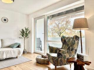 Snug Stays - Design Apartment mit Sonnenbalkon, ruhig, 950m zum See - Herrsching am Ammersee - 2