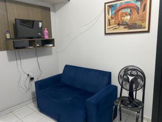 Kitinete perto da praia e Shopping Brisamar em São Vicente, na Biquinha, temporada e mensal tudo incluso, mobiliado, wi fi, ventilador, elevador, horário flexível - 8