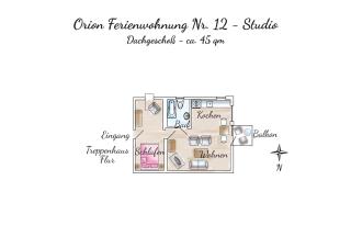 Gästehaus Orion - Wohnung 12 - Spiekeroog - 9