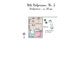 Ferienhaus Nils Holgersson - Wohnung 5 - Spiekeroog - 8