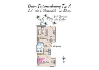 Gästehaus Orion - Wohnung 4 - Spiekeroog - 9