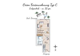 Gästehaus Orion - Wohnung 8 - Spiekeroog - 9