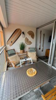 Belle vue mer, plage 90 m, parking, loggia, wifi. - 2