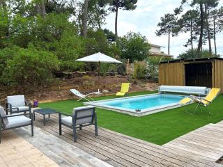 Villa climatisée avec piscine chauffée, à 10 min des plages du Bassin et des commerces - FR-1-736-22 - Lège-Cap-Ferret - 0