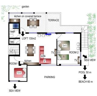 3 rooms apartment with JACUZZI and hot pool - Trogir - 4