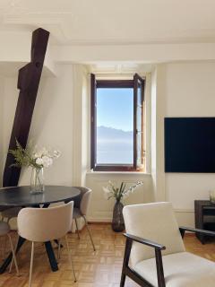 Montreux Riviera Suite Waterfront 3 Bedrooms Private Parking - Montreux - 9