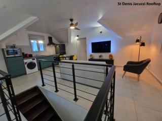 St Denis Jacuzzi Rooftop Vue Calme - 1