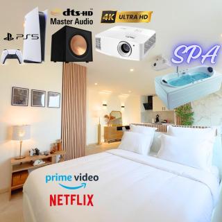 PS5, Cinéma & Jacuzzi - Skyline Luxe - Saint-Étienne - 0