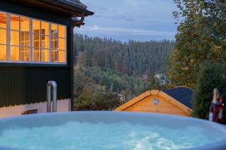Exklusives Ferienhaus am Waldrand mit Whirlpool und Sauna - Schonach - 9