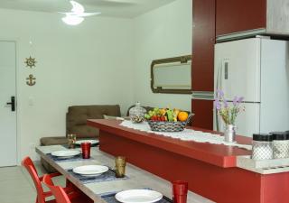 Aptº TOP 2 Quartos com Varanda, 400 m da Praia, em Condomínio com Piscinas, Sala, Smart TV, Sofá Cama, com 2 Banheiros, Cozinha Planejada Completa, Wi-Fi 200 mbps, Ares-condicionados, Churrasqueira, Máquina de Lavar e Tanque, Estacionamento, Portaria 24 h - Ubatuba - 7