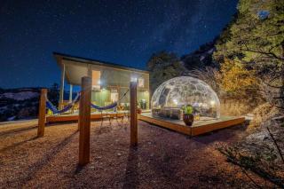 Cozy Cabin and Stargazing Dome Bedroom Deck BBQ Hammocks - 5