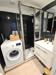 Studio avec balcon vue MontBlanc et parking gratuit le nid daigle - 7