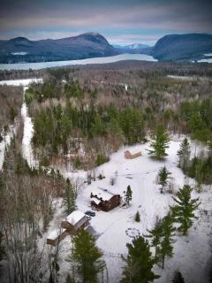 HGTV Log Cabin near Lake Willoughby, Burke, Jaypeak ang Kingdom Trails - Barton - 0