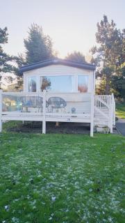 Caravan under the tree, Seton Sands - 0
