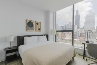 W Loop 2BR w Gym Pool in heart of Greektown CHI-540 - 2