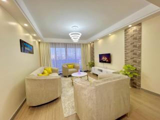 luxury living two bedroom apartment with heated swimming pool fully furnished gym children playing ground ample parking space and unbeatable scenic city views - Nairobi - 7