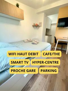 Studio GOOD VIBES - Wifi - Cosy - Hyper-centre - Orléans - 2