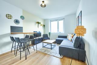 BE-2G - Appartement F2 pour 1-2 pers au 2ème étage au centre de Mulhouse - Mulhouse - 0