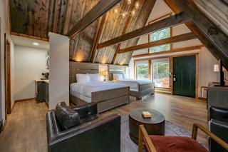 Cove Creek Lodge 214 Standard Double Queen Fireplace Room - 7