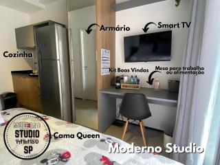 Moderno Studio no Metrô Paraíso na Paulista em SP - São Paulo - 1