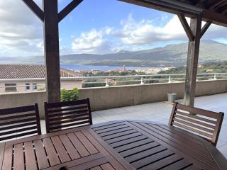 Appartement avec vue imprenable sur la mer, terrasse et piscine - Propriano - 9