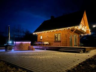 Poleskie zacisze, domek czapla na wyłączność, kominek, balia,sauna - 4