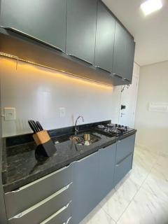 Stúdio de 1 Quarto, Wifi 500mb, Condominio com Elevador, 1 Vaga de Garagem, Cozinha Completa - Indicado para Grupos, Hospedes a Trabalho, Família e Pets - 5