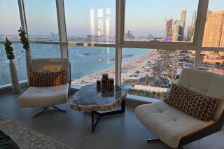 Beachfront 250 view private beach high floor - Dubai - 1