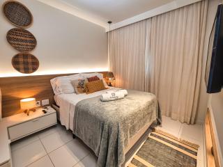 Flat Luxo Oasis do Mana 350m da praia, Polo Aquático-2Qts, 2Gar - 9