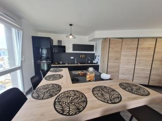 Appartement contemporain 3 chambres avec vue sur canal, parking et internet à Nancy - FR-1-584-343 - 1