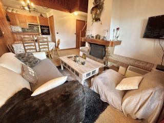 Appartement cosy à Megève: 3 pièces + mezzanine, 4 couchages - Proche remontées mécaniques et golf - FR-1-597-19 - Megève - 0