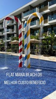 Flat ManaBeach06 com Vista para Piscina Muro Alto Porto de Galinhas - 7