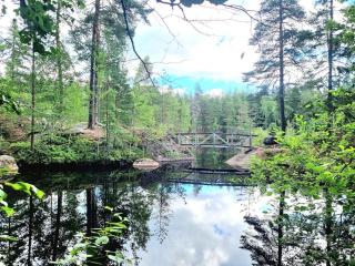 Huvila saunalla ja paljulla Korpilammen rannalla - 1