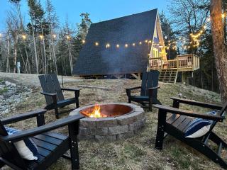 A-Frame with Hot Tub Firepit Oceanfront Pets - Machiasport - 5