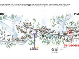 Plan Peisey: Appartement 2 pièces 5 pers, accès pistes, animaux admis - FR-1-757-109 - Peisey-Nancroix - 1