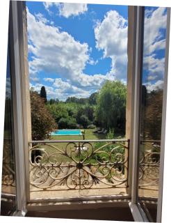 Mas Les Romarins, 10 min d'Uzès, piscine et grand jardin clos, jeux, nid de repos et base pour activités dans le Gard - Uzès - 9