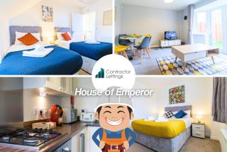 3 Bedroom Contractor House By Your Lettings Short Lets & Serviced Accommodation Peterborough With Free WiFi and Parking - 0