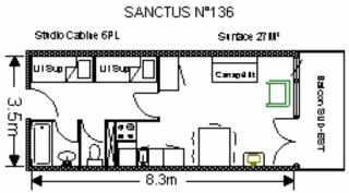 Résidence SANCTUS - Studio pour 6 Personnes MAE-8934 - 5
