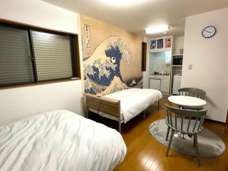 japanese art kiyo-e house traditional towns self check in - Tokyo - 5