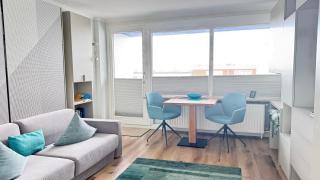 3-46, Haus Sylter Welle, Blick zur Westerländer Innenstadt - 7