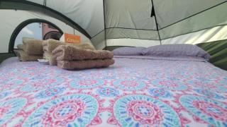 MI CASA-SU CASA GLAMPING CAMPSITE -65 -Special Offer Cash-Paypal-10ft Tent-Rental- Shadowed Fruit Trees -Cozy- Secret Garden Forest w Queen-Inflatable-Bed Linen-towel-Fan -5 Minutes Walk to JAK BIOBAY TOUR, Restaurants-Esperanza-Sun-Bay-Black Sand Beaches - Vieques - 6