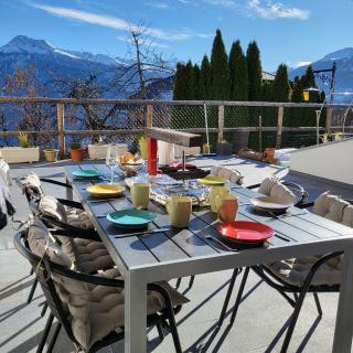 Appartement Randogne avec grande terrasse - 1