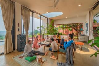 SaffronStays Ikigai Bonsai - 8BR Balinese-Indian villa estate with 2 infinity pools, jacuzzi & lotus pond - 0