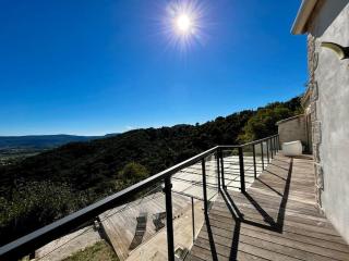 Villa d'Exception avec Vue Panoramique et Piscine - Sampzon - 8