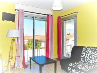 terrasse privative étage soleil catalan 150m mer 4 pers animaux chéque vacance - Saint-Cyprien-Plage - 9