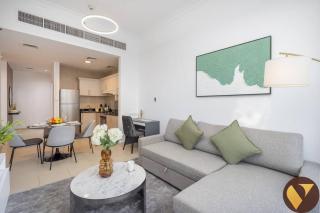 Vogue with Big Terrace and Full Canal View, Partial Burj Khalifa View located Business Bay, Marasi Drive - Mayfair Residence - 5