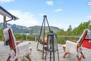 Koselig hytte i Lofoten, sjø, fjellutsikt, parkering - 7