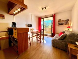 Studio skis aux pieds avec balcon ensoleillé - Animaux admis, parking inclus - FR-1-432-89 - 0