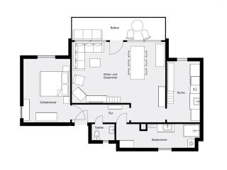 Voll ausgestattete Wohnung mit Südbalkon familien- & hundefreundlich - 9