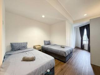 Cozy 3B2B 7 Pax - 5 min to KLCC - Free Parking & Wifi - Kuala Lumpur - 9